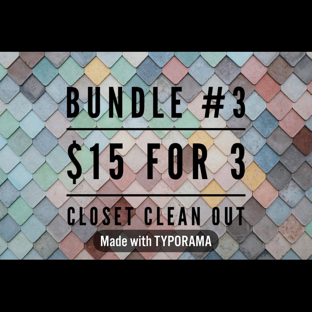 3 for $15